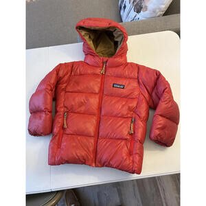 Patagonia Kids' Red Puffer Jacket with Hood